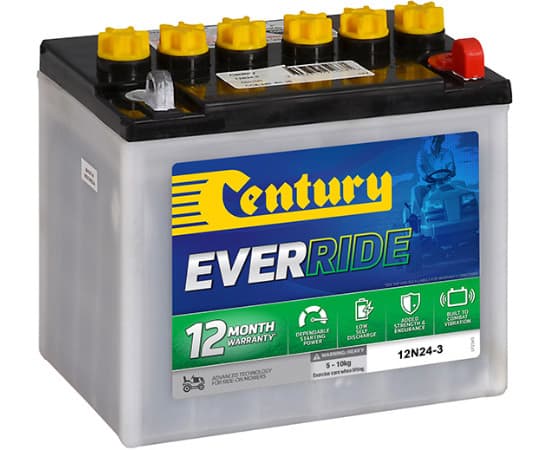 Century EverRide Maintainable (Lawn & Garden) 12N24-3 battery