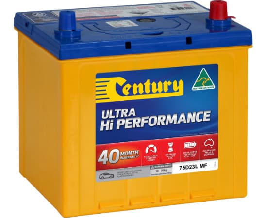 Century Ultra Hi Performance (Car & Passenger Vehicle) 75D23L MF battery