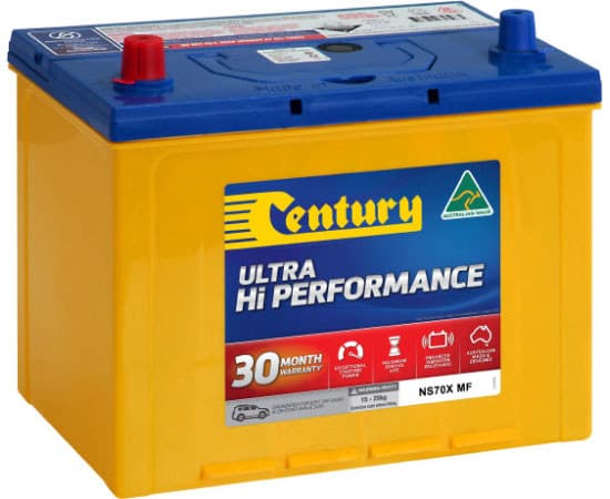 Century Ultra Hi Performance (SUV, 4x4 & Light Commercial) NS70X MF battery