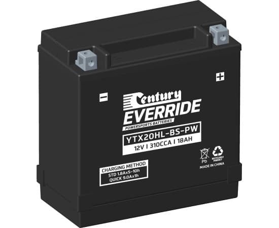Century Hi Performance AGM YTX20HL-BS-PW battery