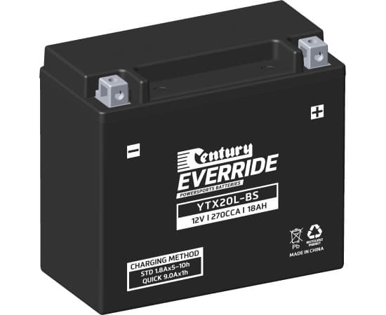 Century Maintenance Free AGM YTX20L-BS battery
