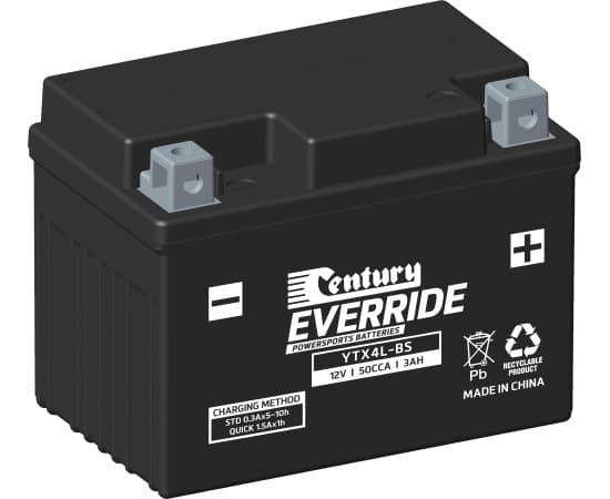 Century Maintenance Free AGM YTX4L-BS battery
